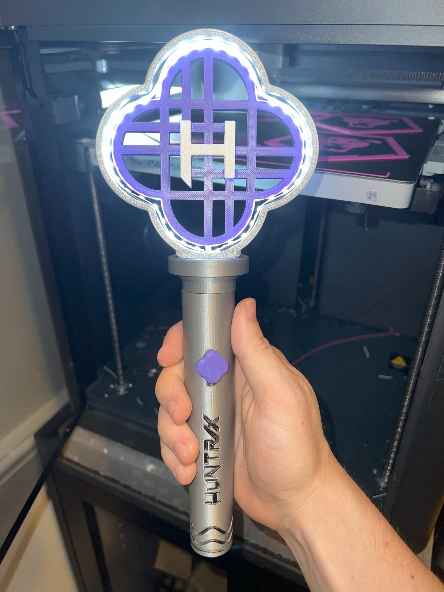 Huntrix LED Light Stick Prop β 3D Printed Fan Art | K-Pop | Cosplay Piece | Demon Hunter Band
