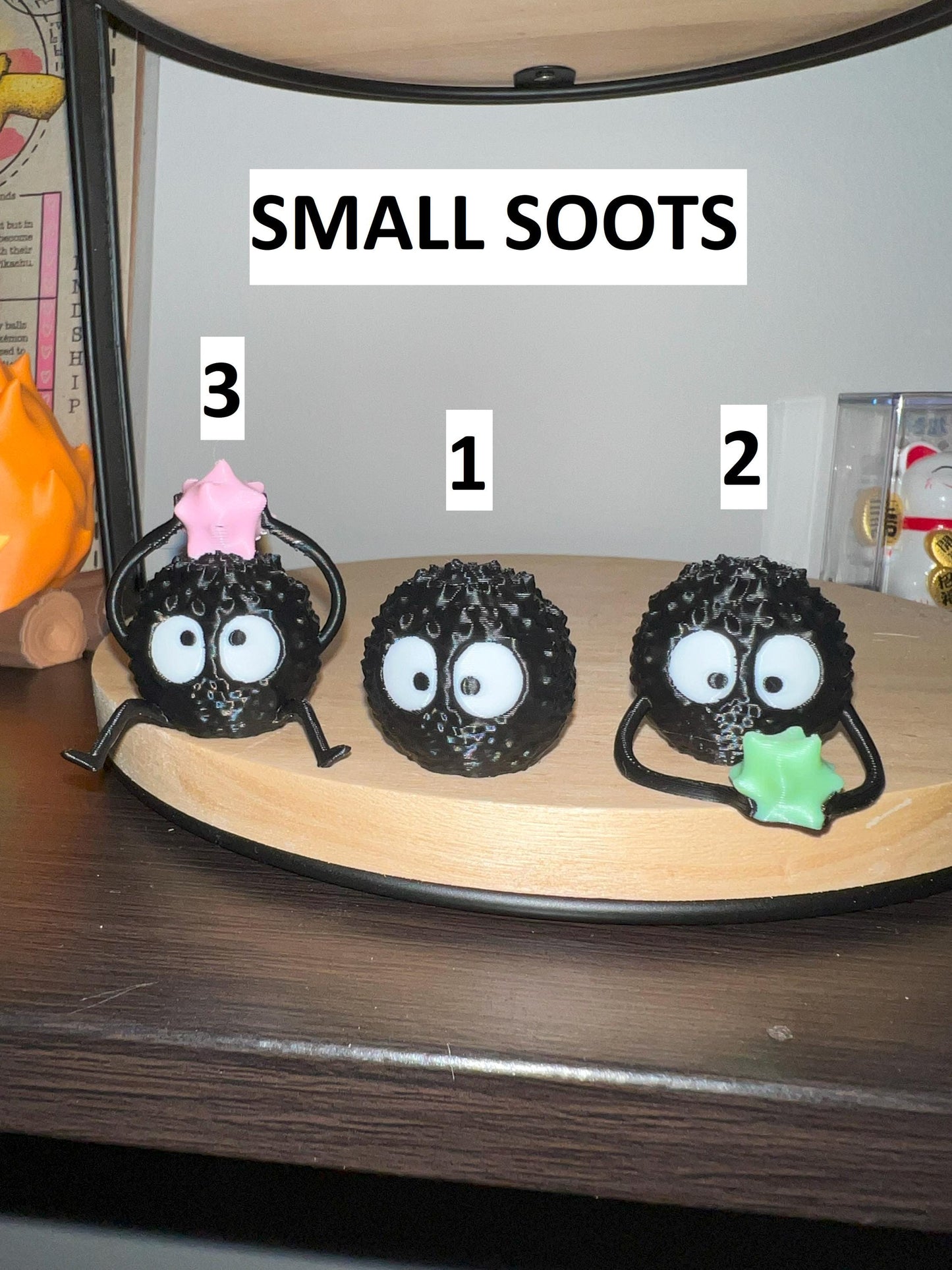 Susuwatari Soot Chibi Figures | 3D Printed Unofficial Fan Art | Cute | Anime