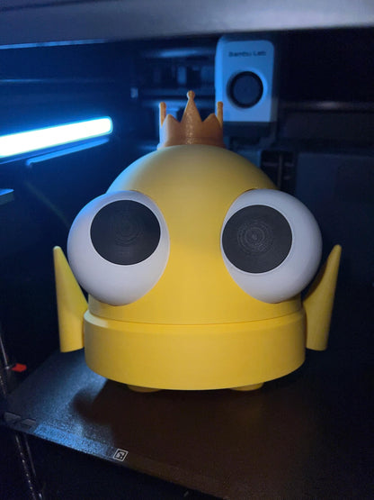 BIG REPO Semibot with STORAGE and Crown | Moveable Arms & Eyes | Custom Colors Available | Cute Gamer Gift | 3D Printed Unofficial Fan Art