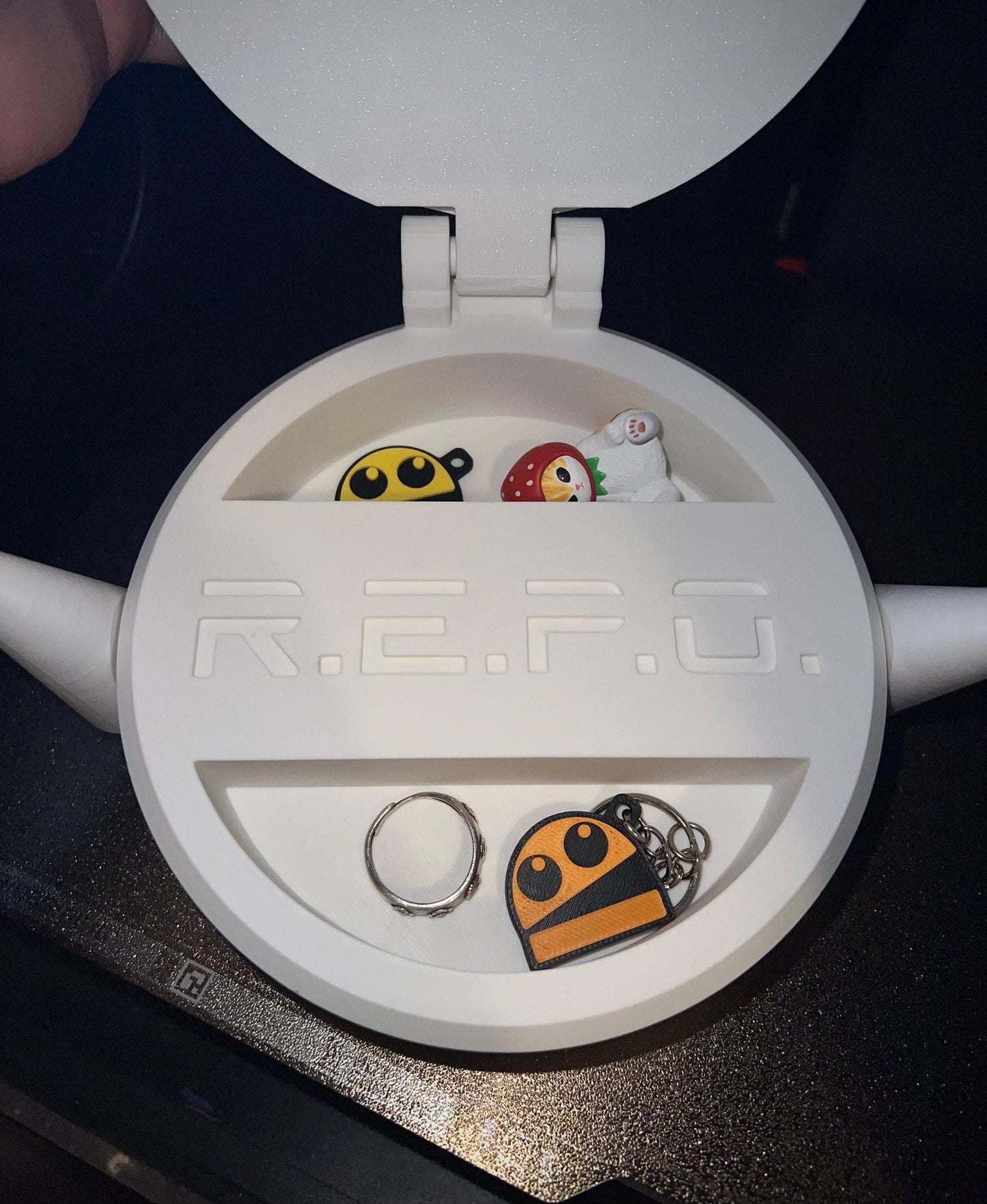 BIG REPO Semibot with STORAGE and Crown | Moveable Arms & Eyes | Custom Colors Available | Cute Gamer Gift | 3D Printed Unofficial Fan Art