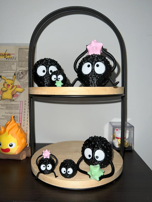 Susuwatari Soot Chibi Figures | 3D Printed Unofficial Fan Art | Cute | Anime