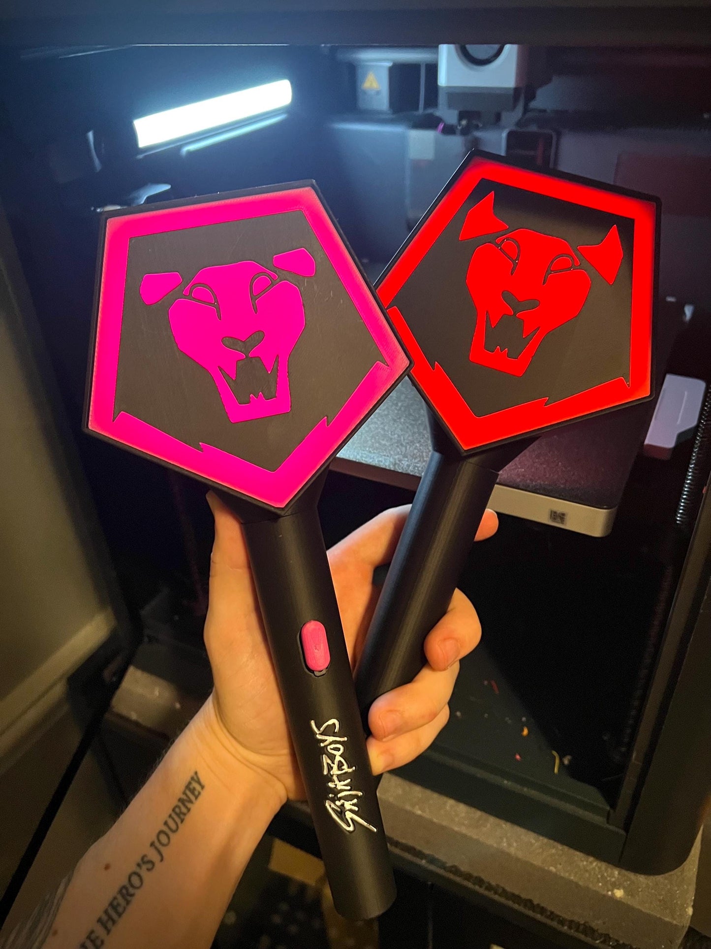Saja Boys LED Light Stick Prop – 3D Printed Fan Art | K-Pop | Cosplay Piece | Demon Boy Band